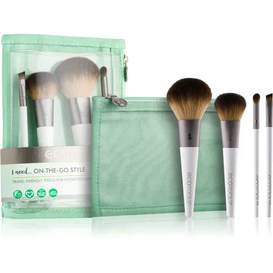 EcoTools On-The-Go Style set perii machiaj pentru călătorii