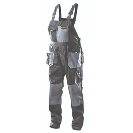 Pantaloni de lucru cu pieptar Topmaster TMP, gri, L