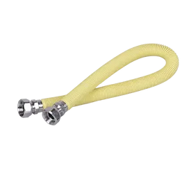 Racord de gaz Italflexigas, FF, inox, galben, flexibil, extensibil, 1/2 inch, 50 – 100 cm