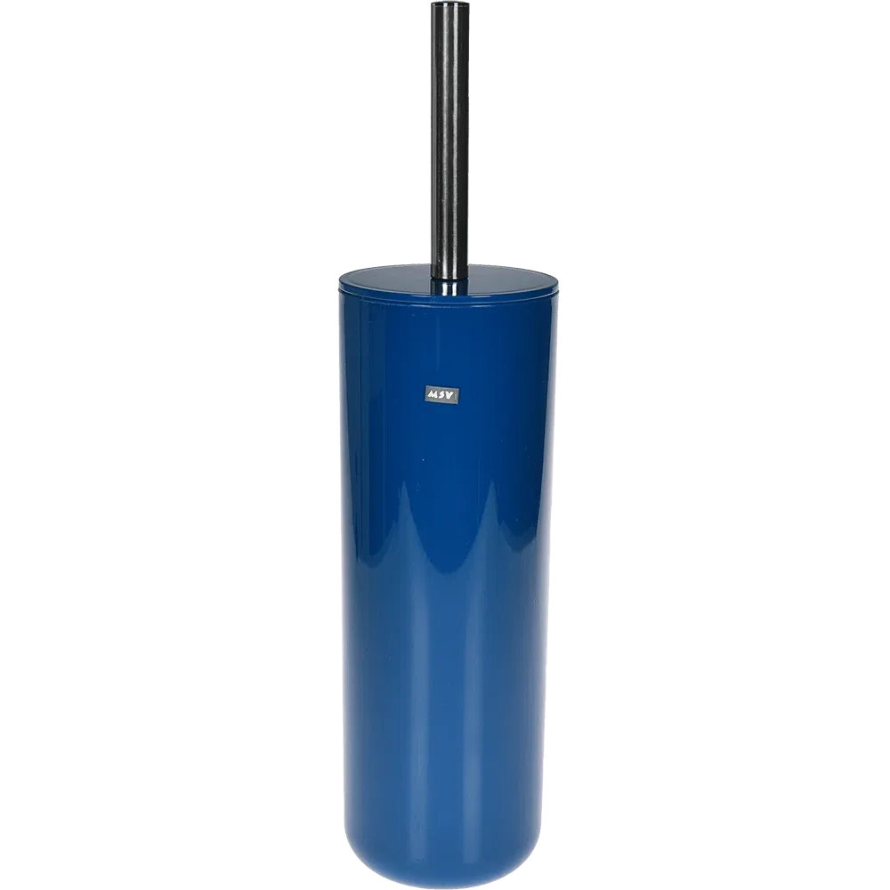 Perie WC MSV Inagua, plastic, albastru, 9.3 x 35.5 cm