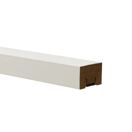Riflaj MDF, alb, tip montare cu profil de montaj, 2800 x 30 x 20 mm