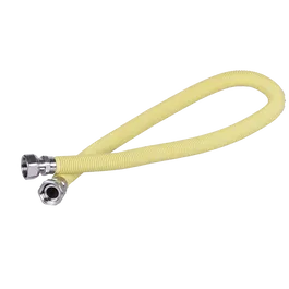 Racord de gaz Italflexigas, FF, inox, galben, flexibil, extensibil, 1/2 inch, 75 – 150 cm