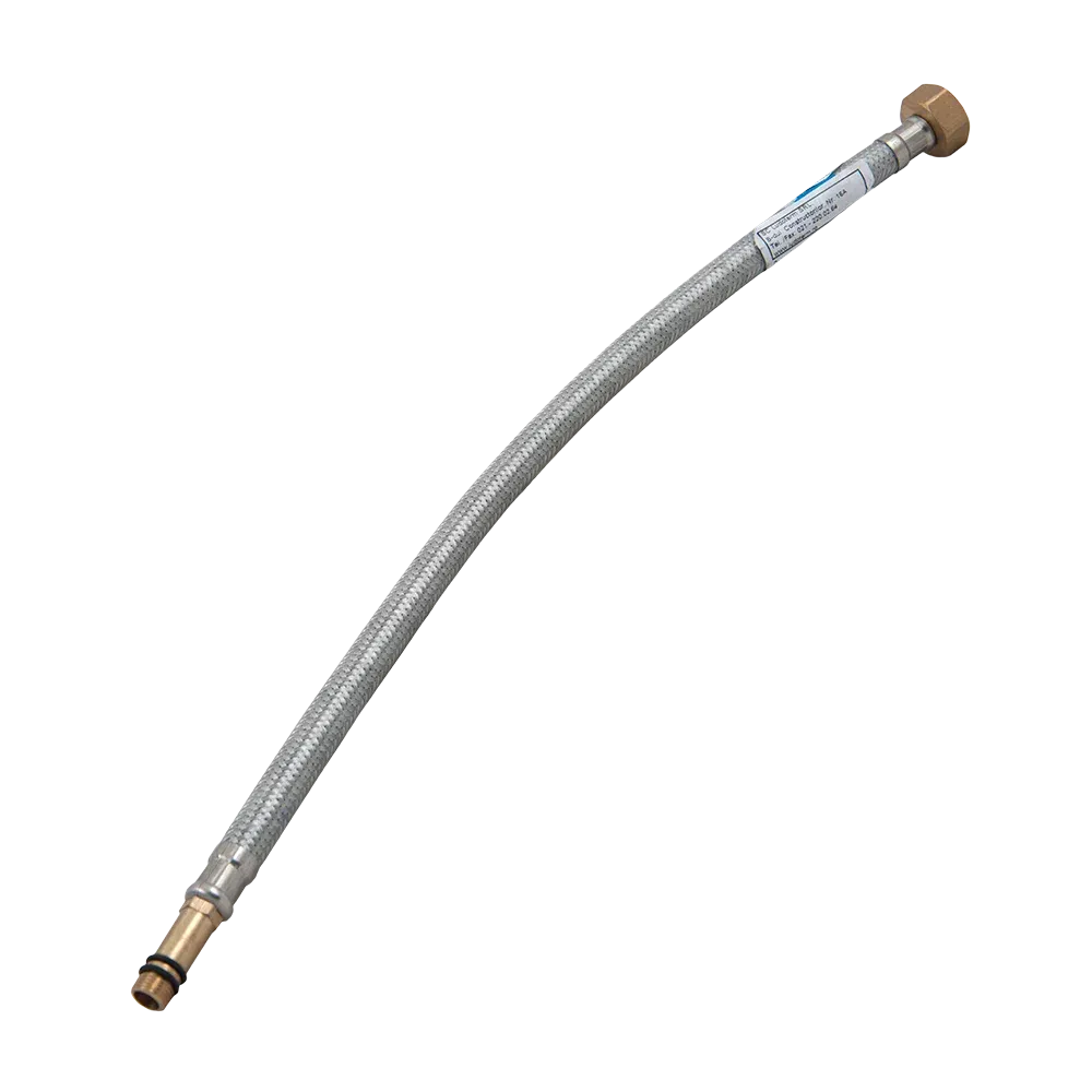 Racord pentru baterii monocomanda, inox, argintiu/auriu, flexibil, 400 mm