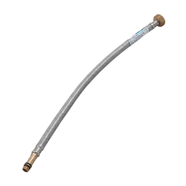 Racord pentru baterii monocomanda, inox, argintiu/auriu, flexibil, 400 mm