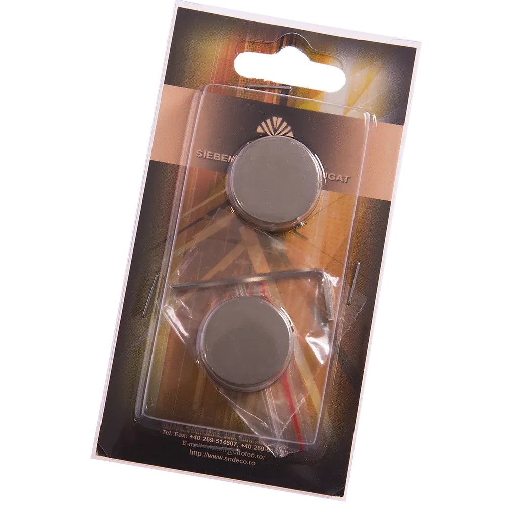 Capat galerie metal forjat, dop, 20 mm, inox, 2 buc