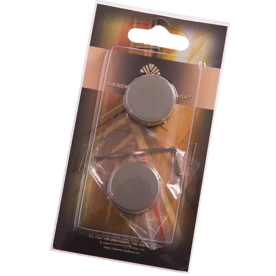 Capat galerie metal forjat, dop, 20 mm, inox, 2 buc