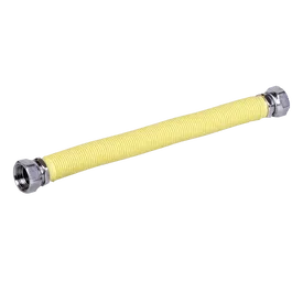 Racord de gaz Italflexigas, FF, inox, galben, flexibil, extensibil, 3/4 inch, 30 – 60 cm