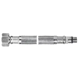 Racord flexibil cap scurt Ferro WBS17, inox, 3/8 inch, M10 x 1 inch, 40 cm