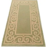 Covor bucatarie Fresco 5025-511, model clasic, polipropilena, verde /bej, 60 x 100 cm