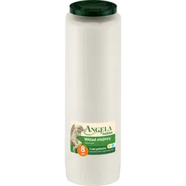 Rezerva candela Bolsius cu ulei Angela, alb, 6,3 x 21.5 cm, 8 zile