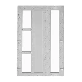 Usa PVC pentru intrare, alb, 120 x 205 cm, stanga
