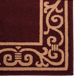Covor bucatarie Fresco 5034-429, polipropilena, model geometric maro, 60 x 100 cm