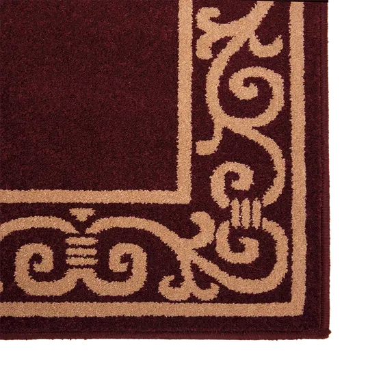 Covor bucatarie Fresco 5034-429, polipropilena, model geometric maro, 60 x 100 cm