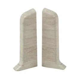 Set terminatie plinta parchet stanga/dreapta Set, bej Milas, PVC, 52 x 22.5 mm, 4 bucati/set