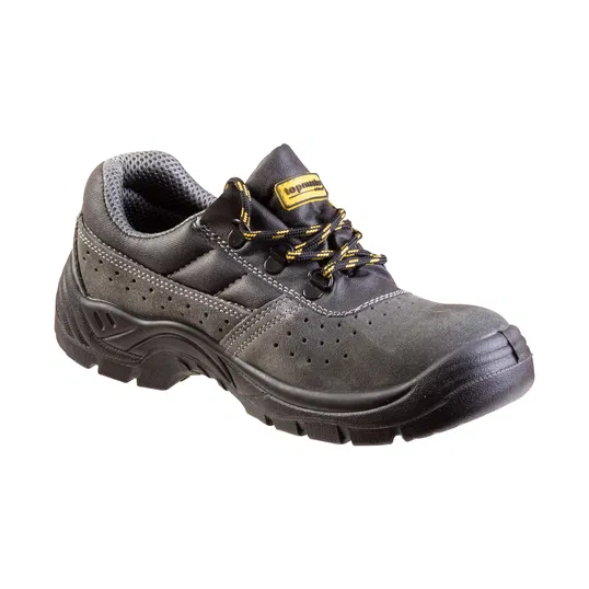 Pantofi de protectie cu bombeu metalic Topmaster TMP S1P, gri, marimea 42