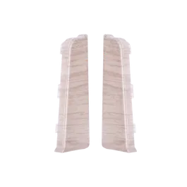 Set terminatie plinta Arbiton Indo 70, stejar Burgos 20, PVC, 70 x 26 mm, 2 bucati/set