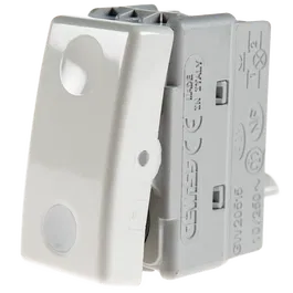 Buton cu revenire Gewiss System GW20515, 1P, 1M, alb