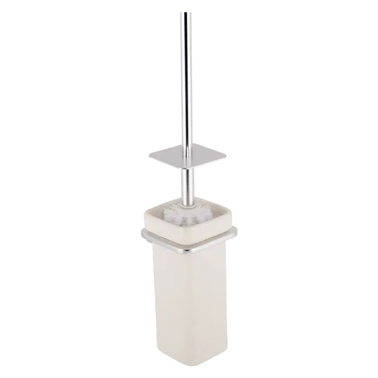 Perie WC de perete Romtatay Flat, ceramica, alb, 10 x 10 x 45 cm