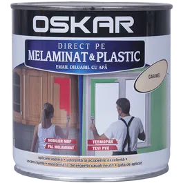 Email Oskar - Direct pe melaminat si plastic caramel 0,6L