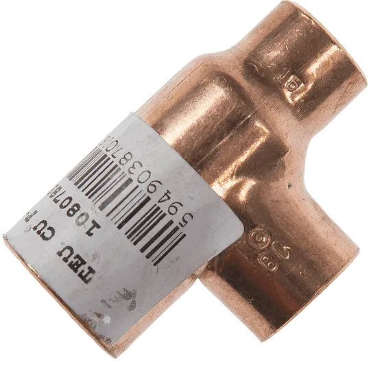 Teu redus, cupru, F-F-F, diametru 22-18-15 mm