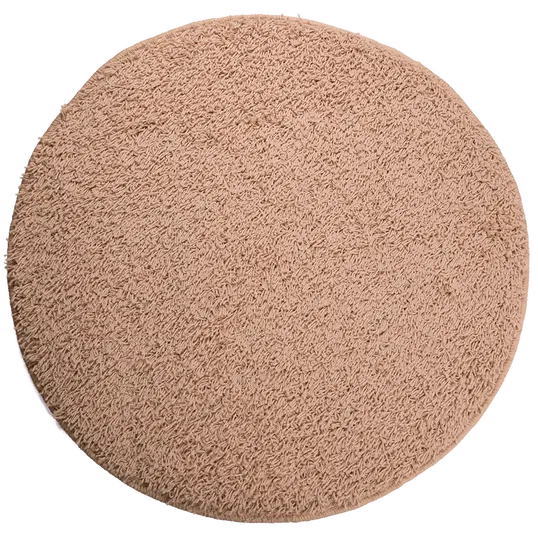 Covor rotund Mistral, 100% polipropilena friese, model modern ivoriu 69, 80 cm