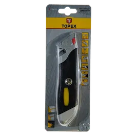 Cutter cu lama trapezoidala, Topex 17B173 + 6 rezerve