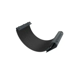 Imbinare jgheab, tabla otel, cu garnitura, gri RAL 7016, diametru 165 mm