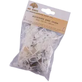 Set accesorii pentru sina cu 3 canale perdea SM3, 120-180 cm, plastic, alb