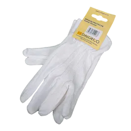 Manusi de protectie Dalgeco basic 1060, bumbac + PVC, marimea 8, alb