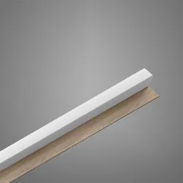 Panou decorativ Linea Slim, 1 lamela, alb, interior, 265 x 5.4 cm
