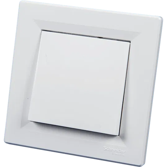 Intrerupator cap scara Asfora Schneider EPH0400121 fara surub alb