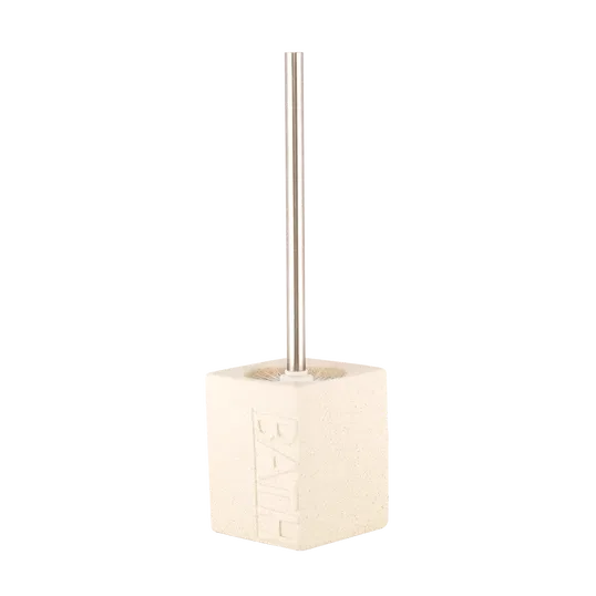 Perie WC MSV Koh Tao, ceramica, bej, 12.5 x 12.5 x 41.5 cm