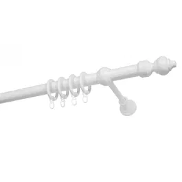 Galerie metal infoliat Filigrano, alba, 300cm, diametru 28mm
