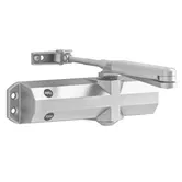 Amortizor cu brat hold-open rezistent la foc Yale, seria 4000, argintiu