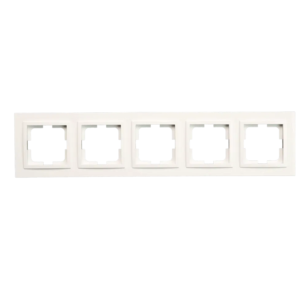 Rama de aparataj Mono Electric Despina, 5 module, PVC, alb