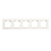 Rama de aparataj Mono Electric Despina, 5 module, PVC, alb