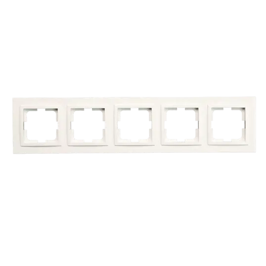 Rama de aparataj Mono Electric Despina, 5 module, PVC, alb