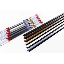 Prag izolator Geko Plastiflex, PVC, perie nylon, maro