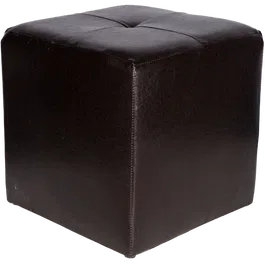 Taburet Cool tapiterie imitatie de piele, wenge IP21835, 36 x 36 x 38 cm