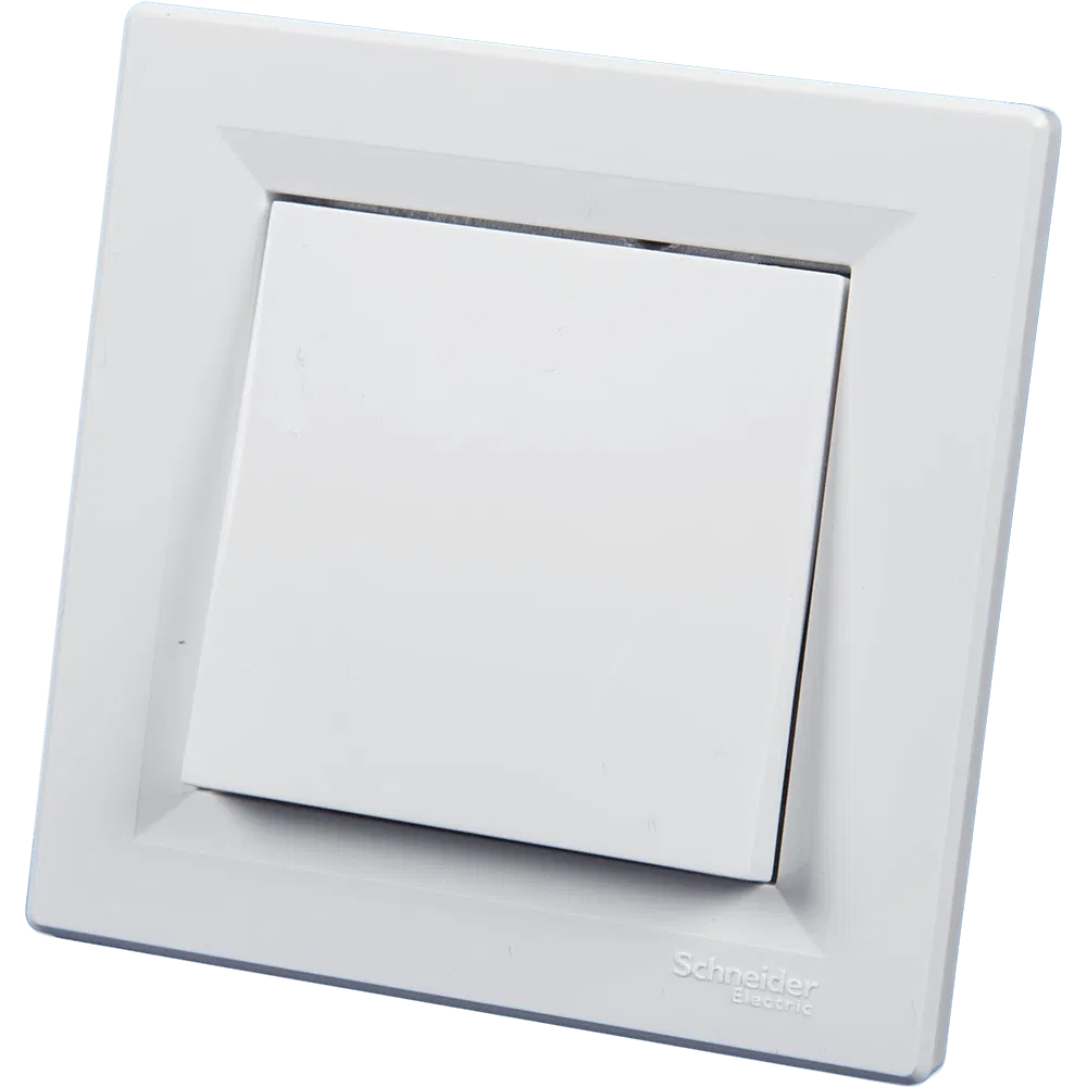 Intrerupator cruce, fara surub, Schneider Asfora EPH0500121, alb