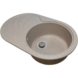 Chiuveta bucatarie Hausberg NS SN9033DR, granit-compozit, bej, 1 cuva dreapta, 78 x 50 cm