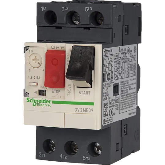 Intrerupator automat motor TeSys GV2 ,3P, Schneider GV2ME07AP, 1.6-2.5A