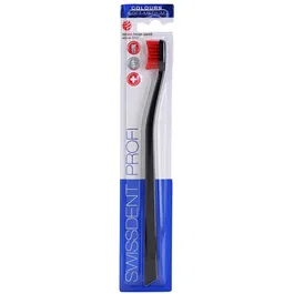Swissdent Profi Colours Single perie de dinti soft-mediu Black & Red 1 buc