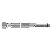 Racord flexibil cap lung Ferro WBS93, inox, 3/8 inch, M10 x 1 inch, 60 cm