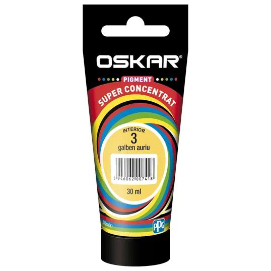 Pigment vopsea lavabila Oskar super concentrat, galben auriu 3, 30 ml