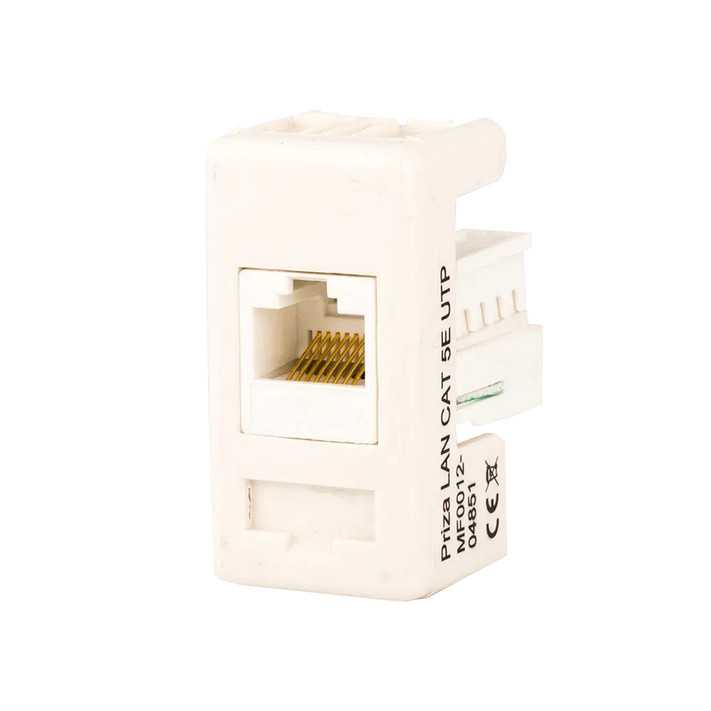 Priza modulara calc. FTP, categoria 5 E, alb