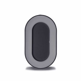 Aplica LED Hepol otel inoxidabil, 8 W, 4000 K, antracit, forma ovala, 202 x 123 cm
