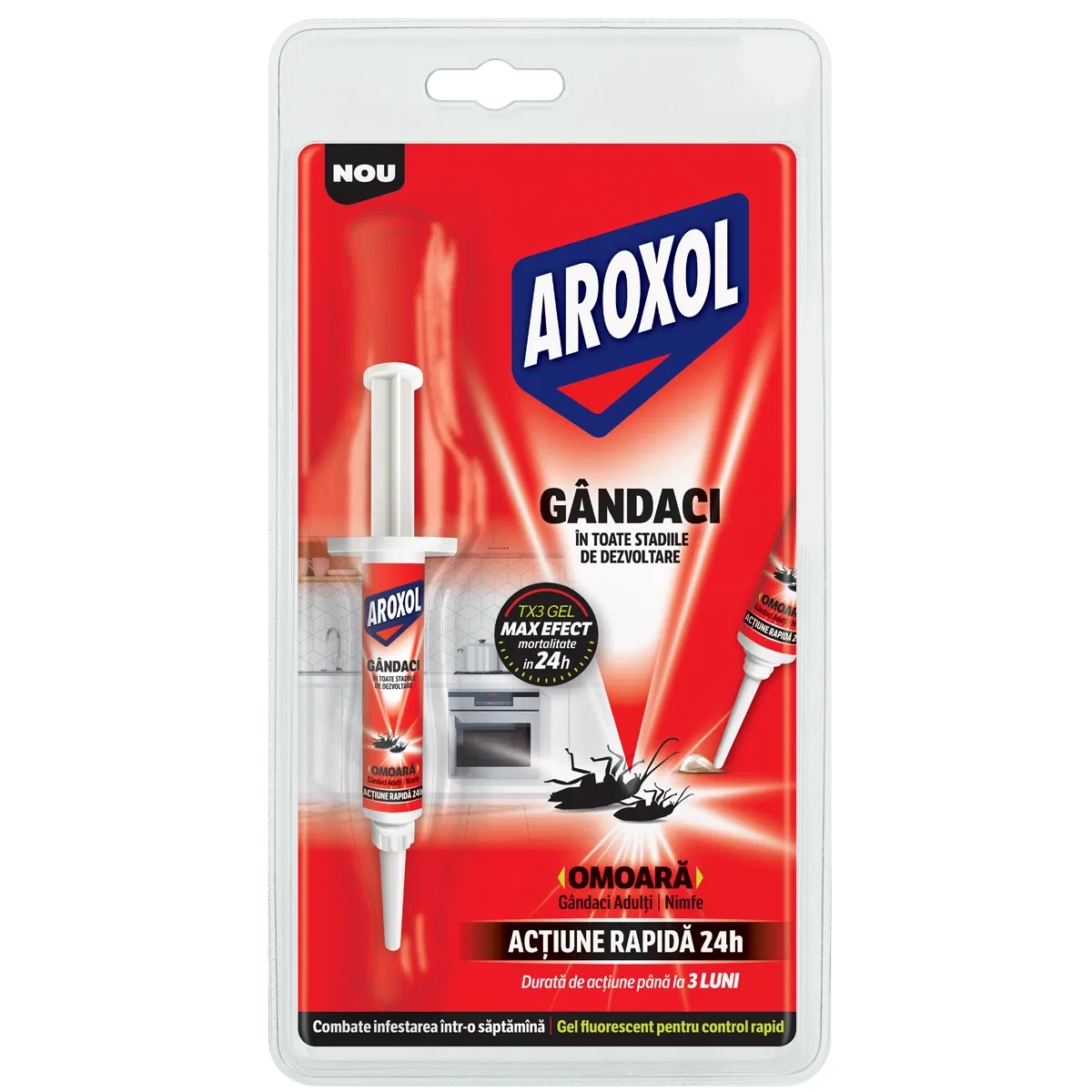 Insecticid gel impotriva gandacilor Aroxol TX3, seringa 5 ml