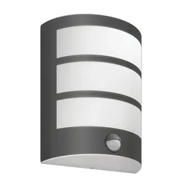 Aplica exterior Philips Python, cu senzor, antracit, 1x LED, IP44, 2700K, 6W