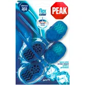 Odorizant toaleta PEAK Flex Activ Arctic, albastru, 2 x 48g